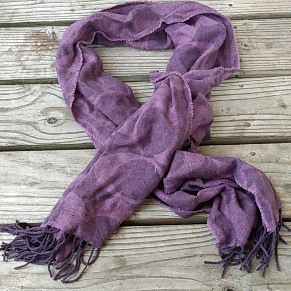 Coach purple winter scarf - Picture 3 of 6
